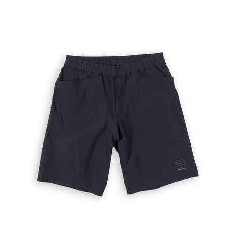 Beringia Men's Sky Short - in black, front view.