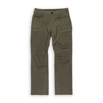 Beringia Denizen Softshell pant - font view  - Dark Olive