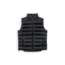 Beringia Bering Down Vest - front view in Meteor (black)