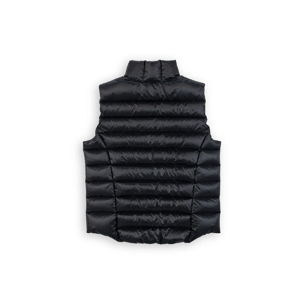 Beringia Bering Down Vest - back view in Meteor (black) 