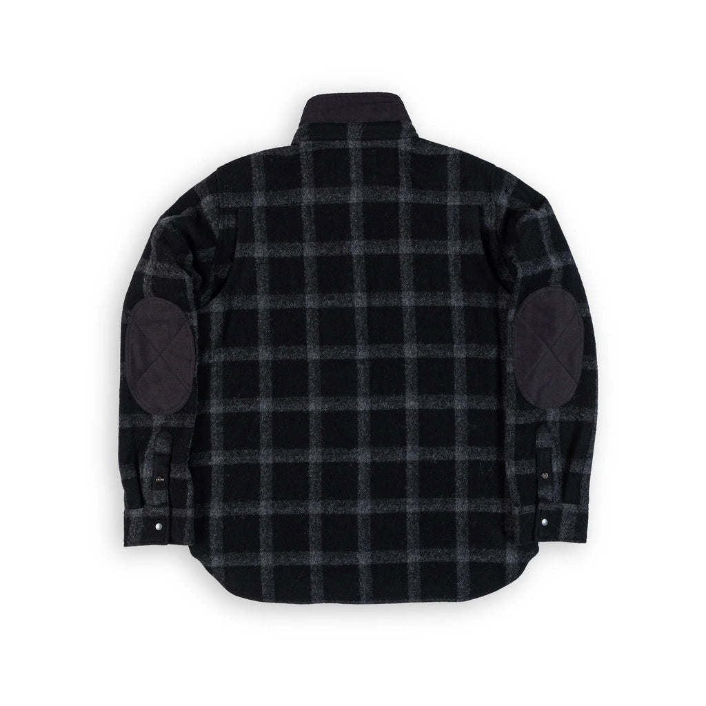 Beringia Farallon Shirt - Black Plaid back view