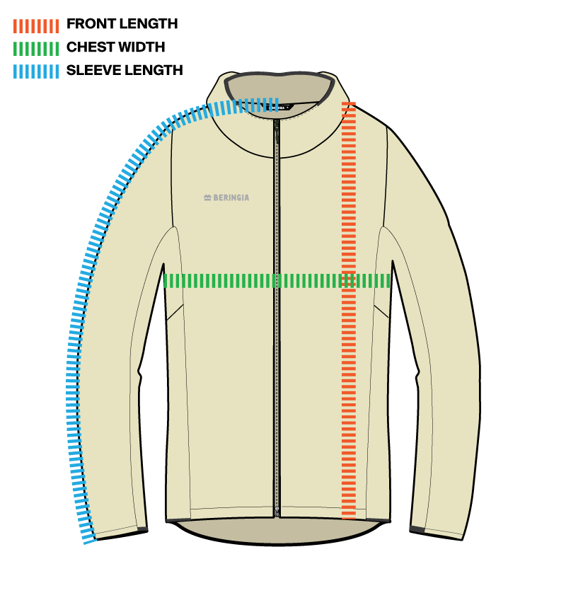 Garment size measurement image